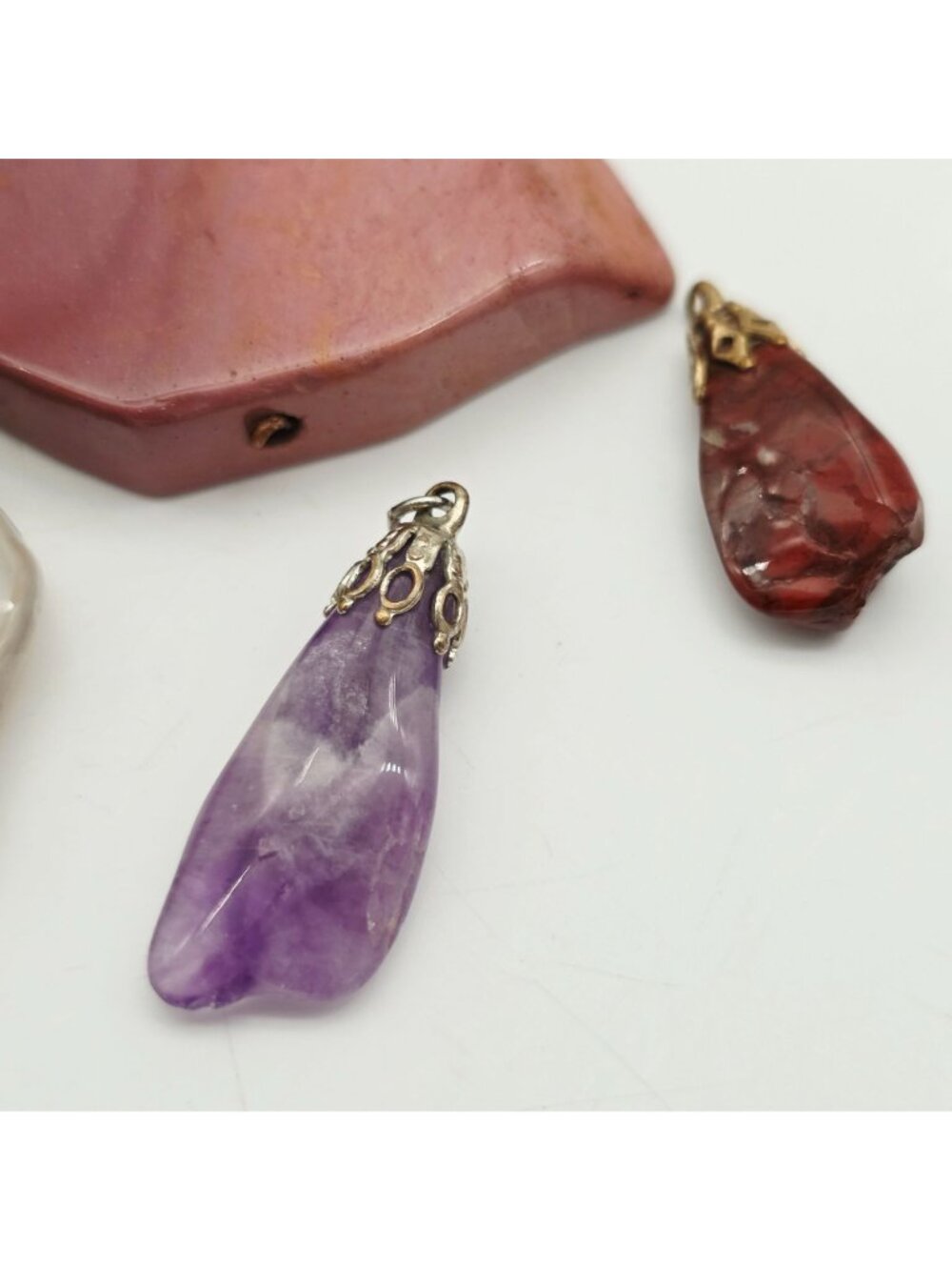 Mixed Gemstone Pendant Lot For Jewelry Making Or Crafting - Picture 6 of 8